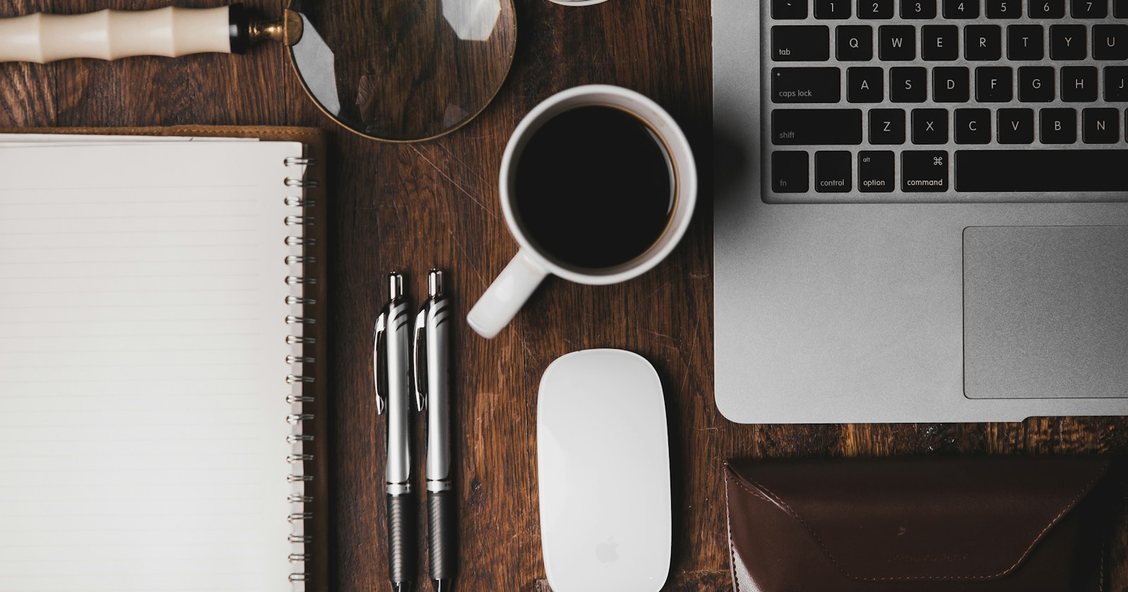 Desk with a laptop and content planning notes — what is content marketing