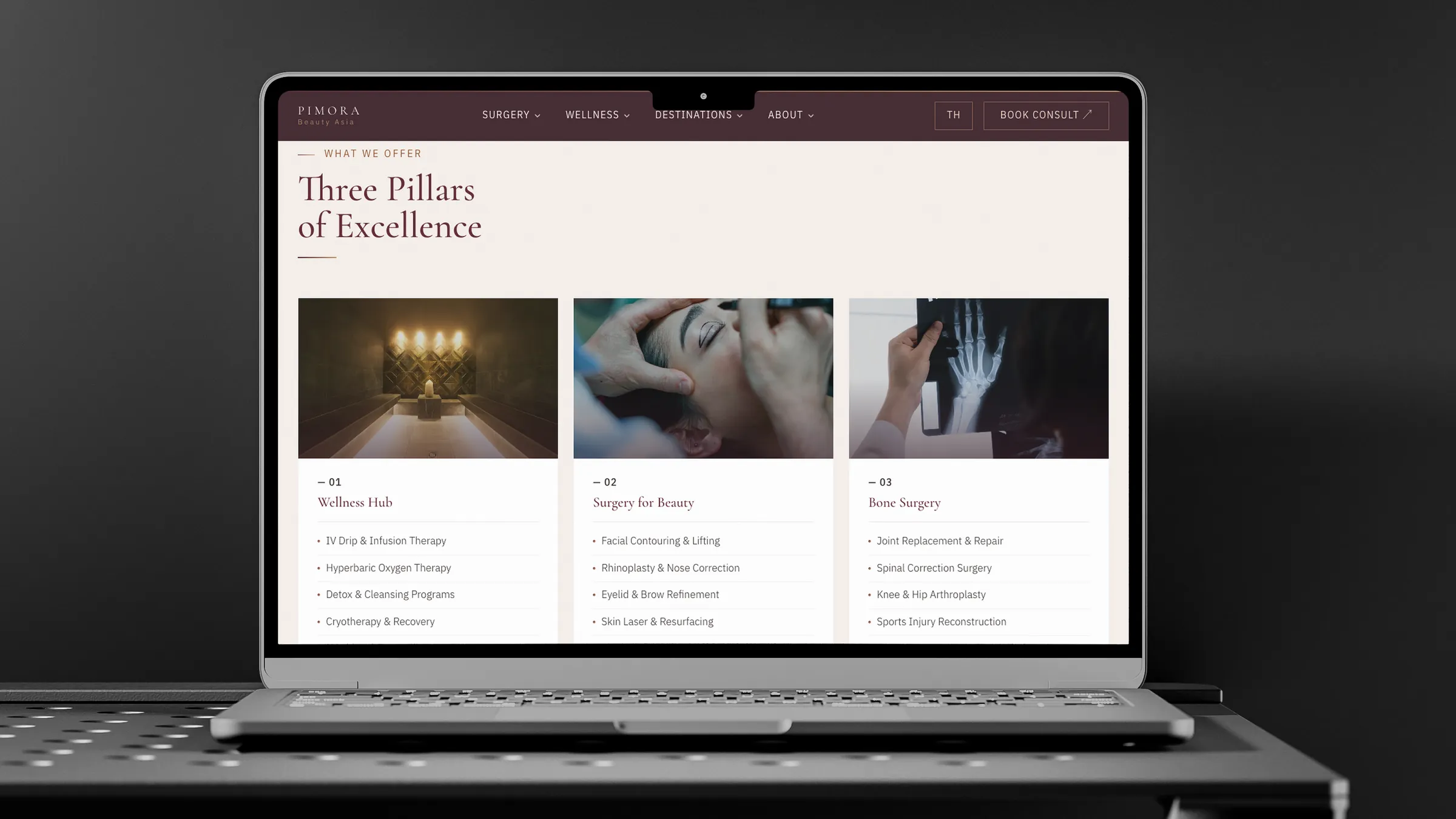 PIMORA Wellness & Surgery Asia — Feature section