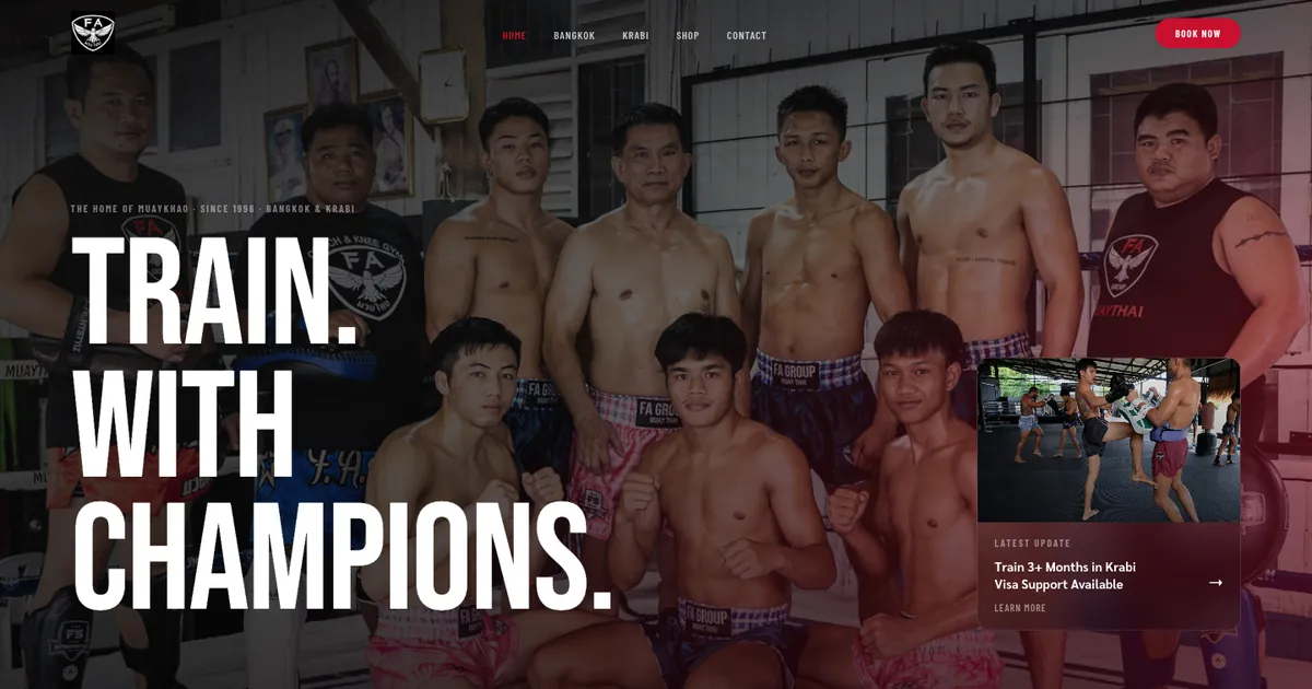 F.A. Group Muay Thai — Muay Thai Camps